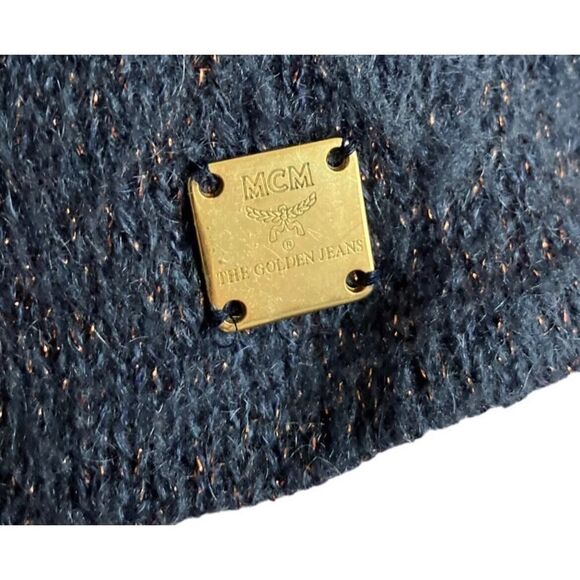 MCM Michael Cromer Munich Mohair Blend Metallic Cardigan Luxury Designer US S - Picture 11 of 16